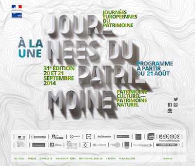 Affiche de la Journée Européénne du Patrimoine 2014