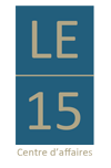 Logo du centre d'affaire le15, spécialiste de la domiciliation entreprise Lyon